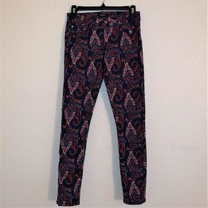 Paisley Print Skinny Lowrise Jeans NWOT